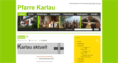 Desktop Screenshot of pfarre-karlau.at